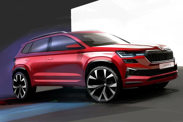 Skoda Karoq: i primi teaser del restyling 2022