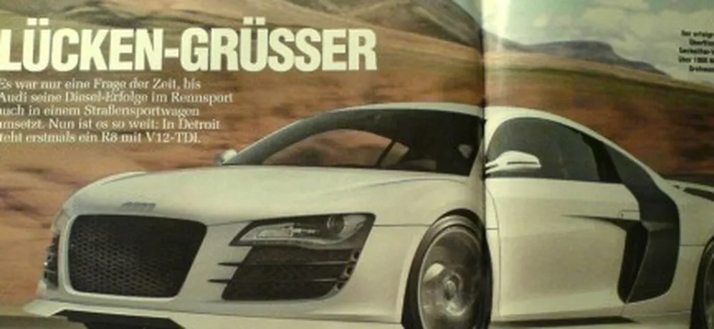 Audi R8 V12 TDI: gasolio, e non sentirlo...