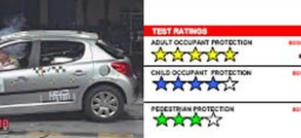 Peugeot 207 - ottima all'EuroNCAP
