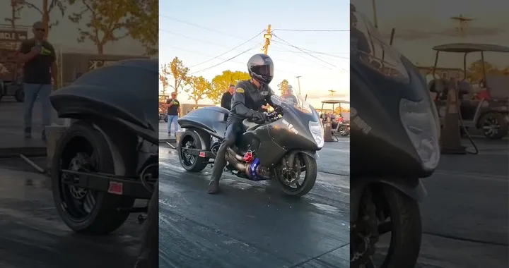 Suzuki Hayabusa in versione drag-bike: accelerazione impressionante