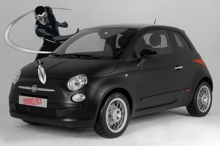 Una Fiat 500 mascherata: StudioTorino presenta la Diabolika