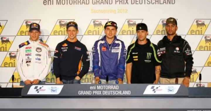 MotoGP, conferenza stampa al Sachsenring. Lorenzo: "Sono ancora più motivato", Stoner: "Quì ho sempre fatto bene"