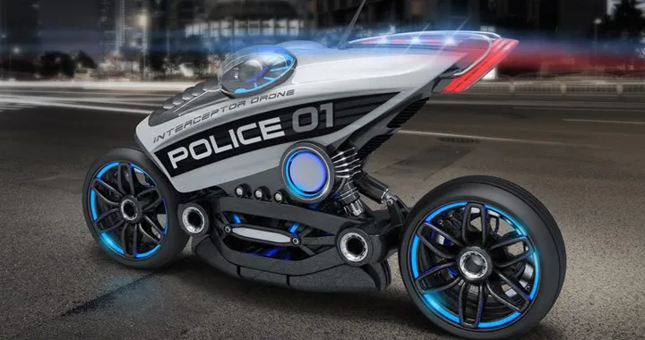 Moto drone per la polizia del futuro