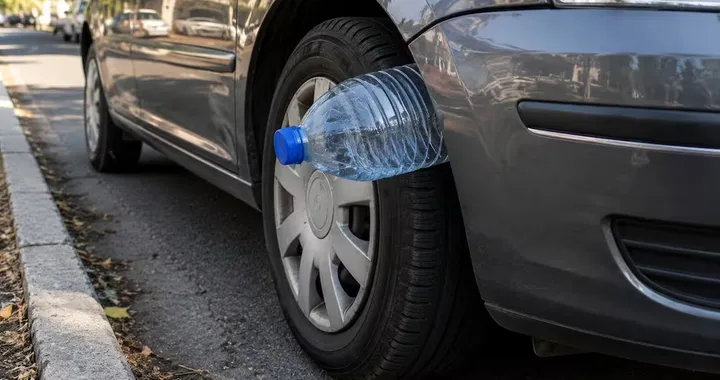Se trovi una bottiglia sulla ruota dell’auto non ignorarla: la nuova truffa