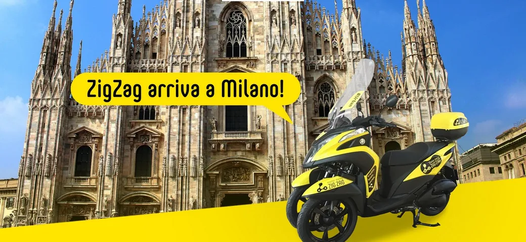 Zig Zag Scooter Sharing a Milano con Yamaha