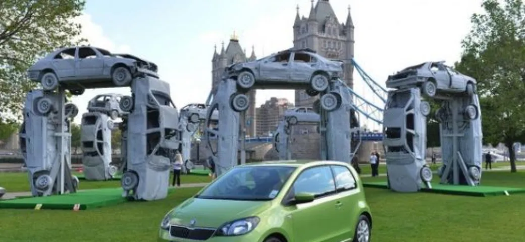 Skoda ricrea Stonehenge a Londra