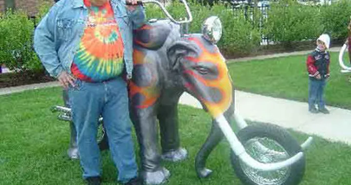 Foto del giorno: motocicletta elefante