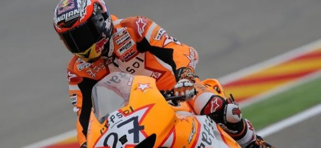 MotoGP, Aragon: Stoner, chapeau! 2° Pedrosa, 3° Lorenzo che limita i danni.