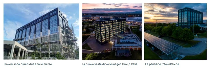 dettagli nuova sede Volkswagen Group Italia