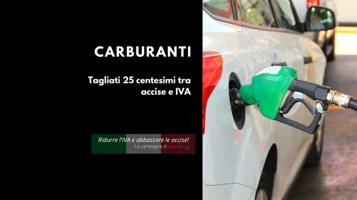 Carburanti: il Governo riduce il prezzo di 25 centesimi tra accise e IVA