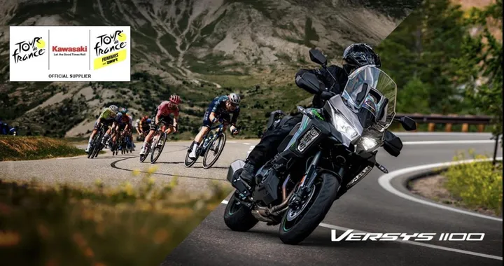Kawasaki Versys 1100 al fianco del Tour de France fino al 2027