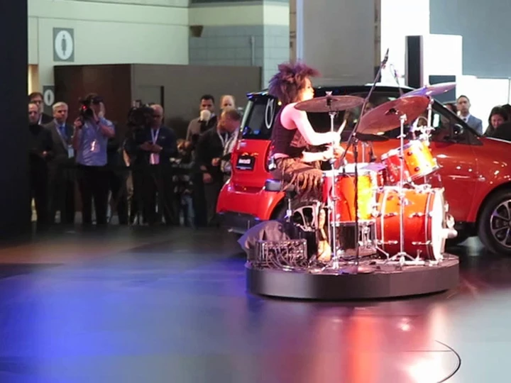 Cindy Blackman Santana @ Mercedes NYAutoShow