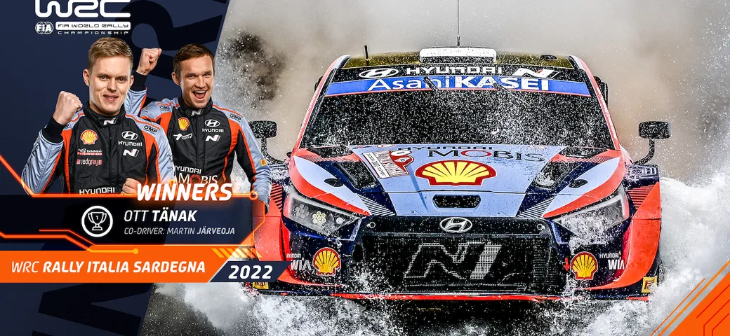 WRC Rally Italia: Tanak domina e vince