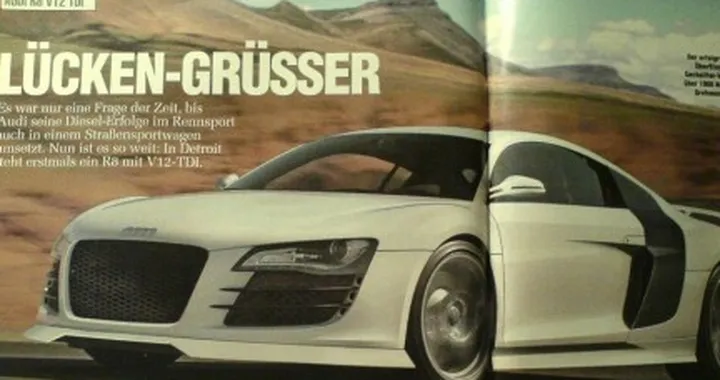 Audi R8 V12 TDI: gasolio, e non sentirlo...