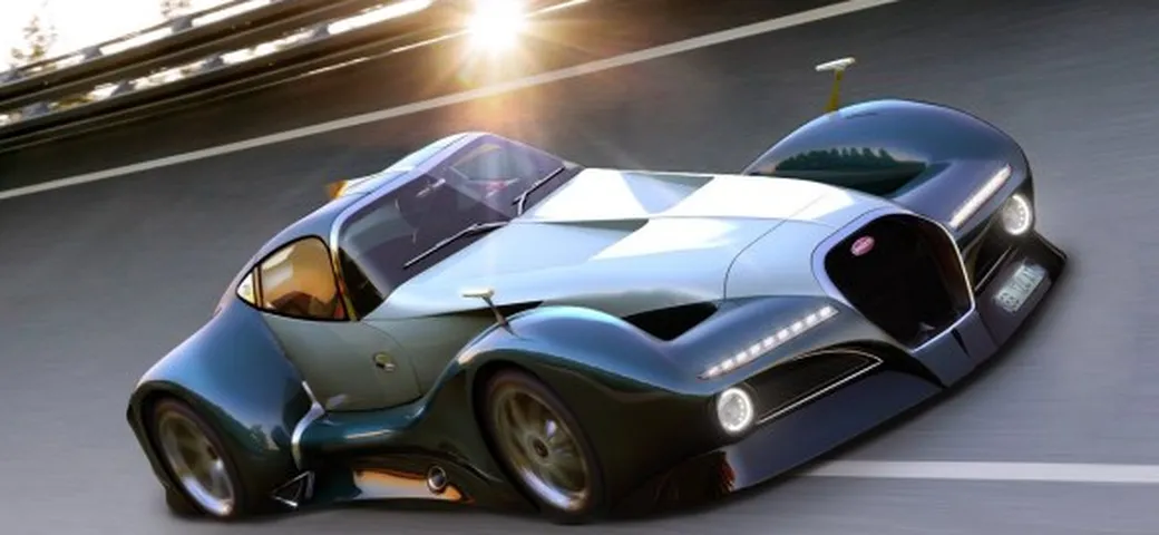 Bugatti 12.4 Atlantique concept car: il render del nostro lettore Alan Guerzoni