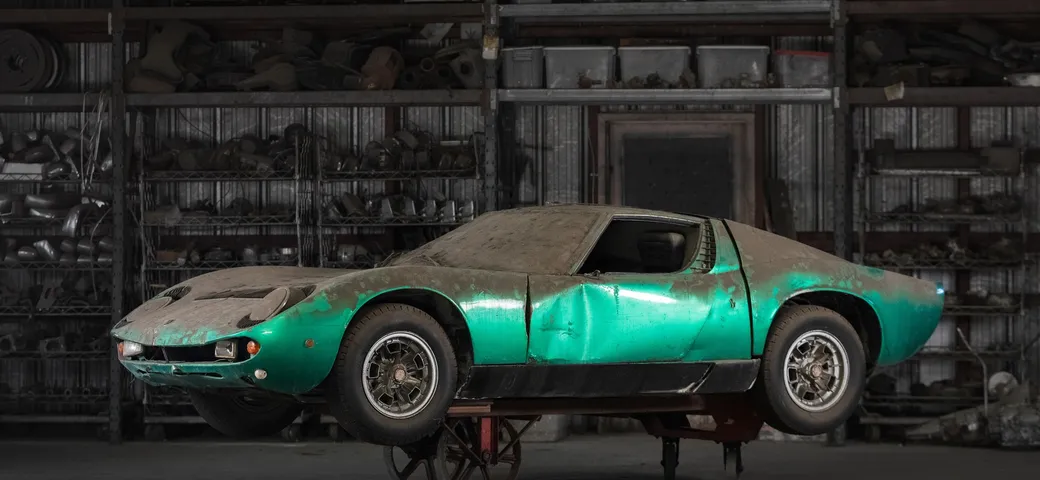 Lamborghini Miura P400 del 1968 all'asta: doveroso un restauro