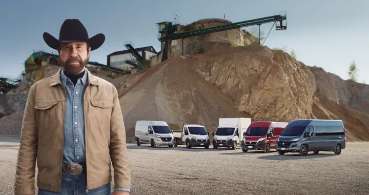 Quando Chuck Norris prestò la sua immagine ai furgoni di Fiat Professional