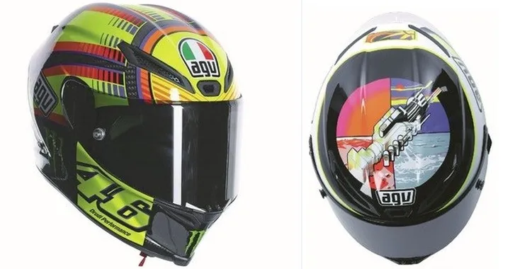 AGV: arrivano i caschi replica di Valentino Rossi 'Pista GP Soleluna' e 'Corsa Wish'