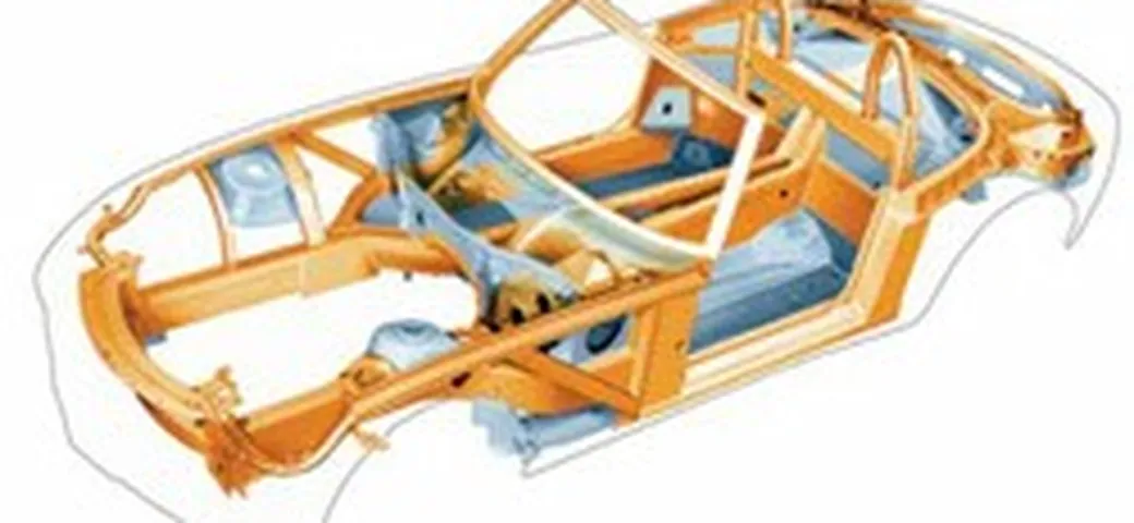 Deformazioni nel telaio della BMW Z8