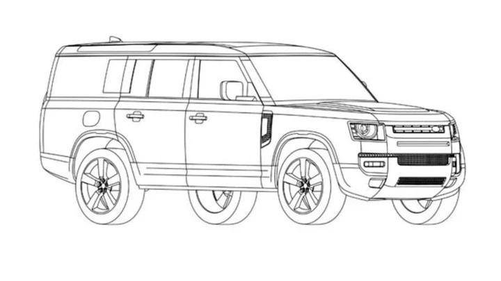Land Rover Defender, svelati i bozzetti della versione 130 a passo lungo