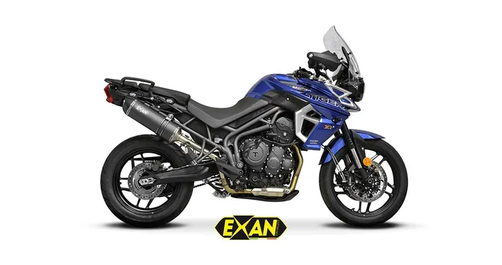 Exan: nuovi scarichi per Triumph Tiger 800 XR