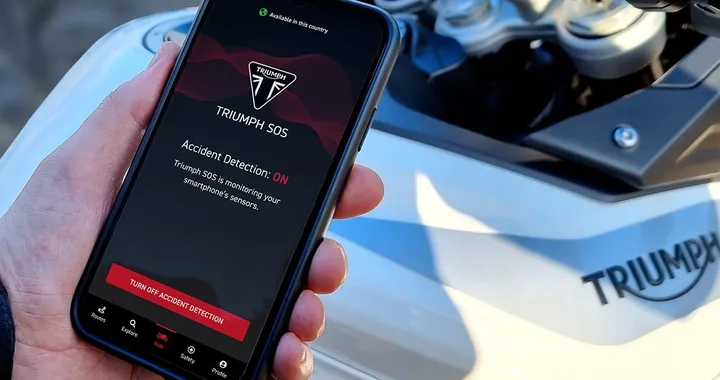 Triumph SOS, l'App che chiama i soccorsi in caso di incidente