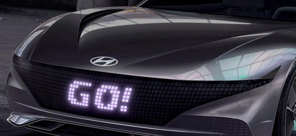 Hyundai: con il sistema flip-dot le auto comunicano