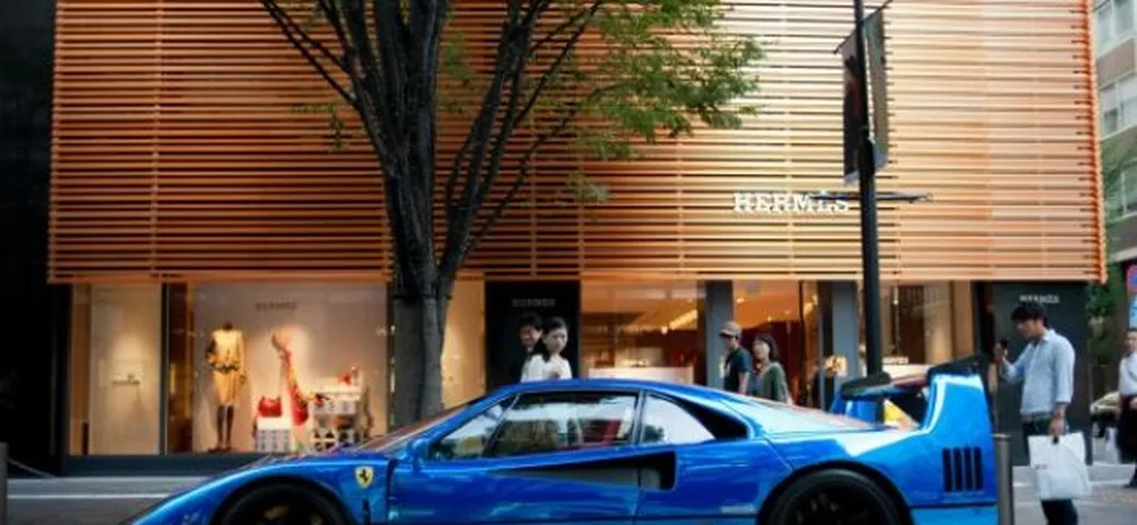 Ferrari F40 Blu Chrome