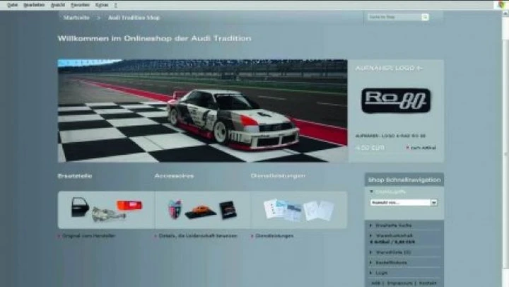 Audi Tradition: vendita online dei ricambi ufficiali per le auto d'epoca