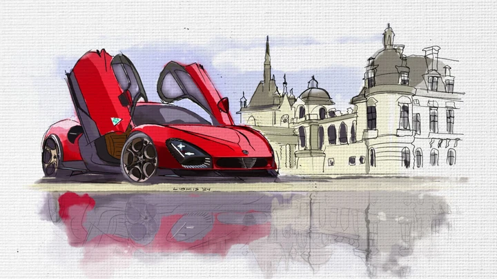 La nuova Alfa Romeo 33 Stradale diventa un'opera d'arte