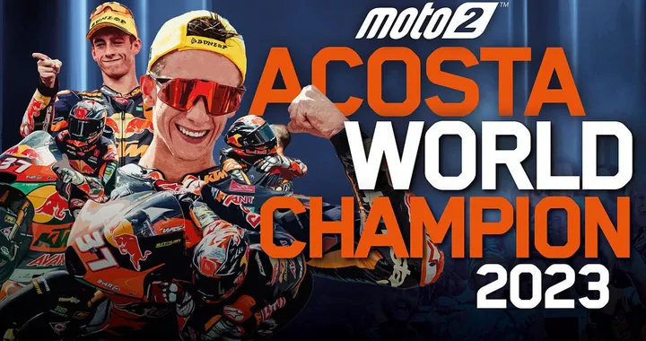 Moto2: Pedro Acosta del team Red Bull KTM Ajo conquista il titolo mondiale 2023