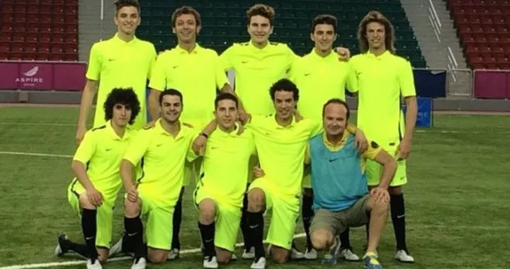 MotoGP: sfida Rossi-Xavi a calcio [Foto e Video]