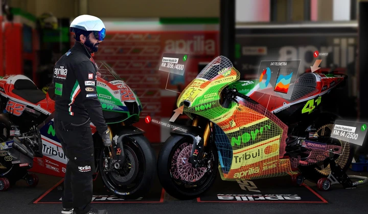 MotoGP: un casco da...realtà virtuale per Aprilia