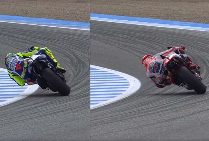 Rossi e Marquez: stili a confronto a Jerez [Video]