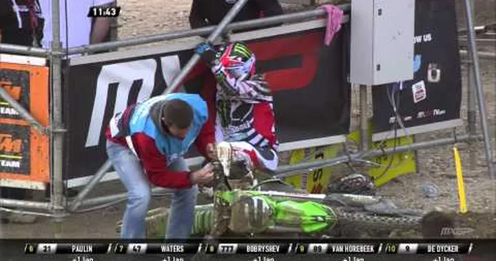 Ryan Villopoto Crash MXGP of Trentino 2015 - motocross