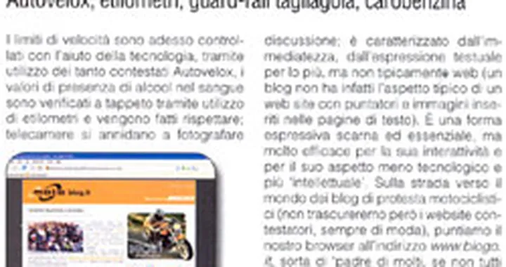 Motociclismo ci vede, ci descrive, ci onora.