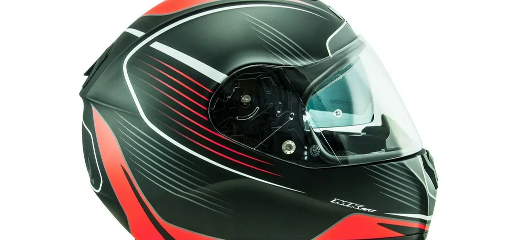 Casco moto NOS NS-6 Typhoon Red