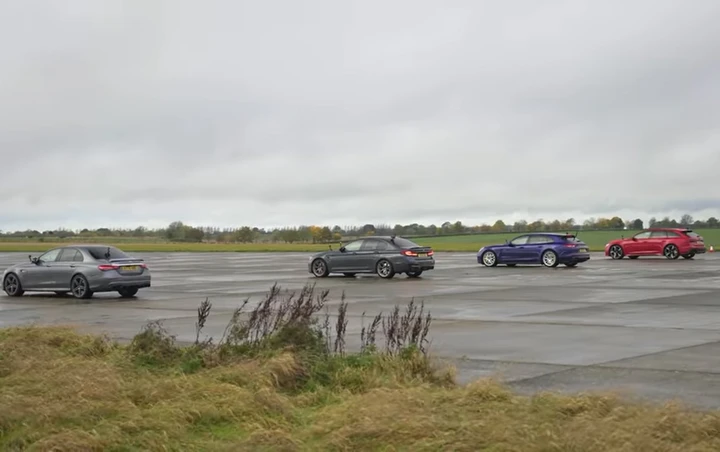 Drag race alla tedesca: si sfidano Audi, BMW, Mercedes e Porsche [Video]