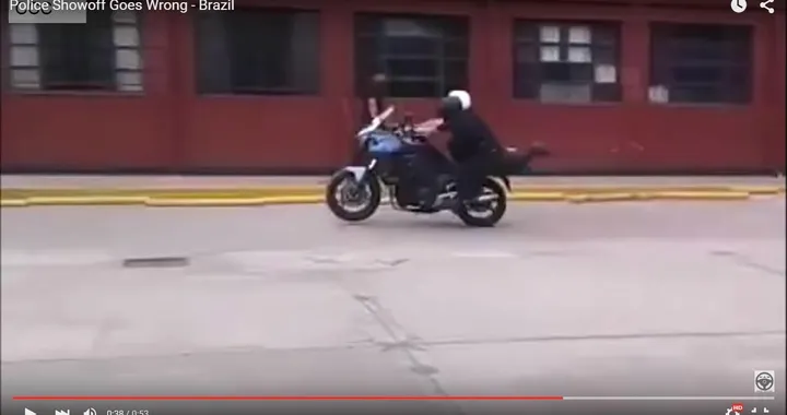 Prova acrobatica finita male per la polizia brasiliana [Video]