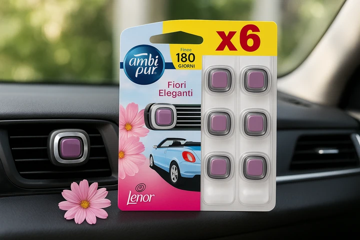 Ambi Pur Odourclear: 6 profumatori auto a 13 euro grazie al Prime Day Amazon