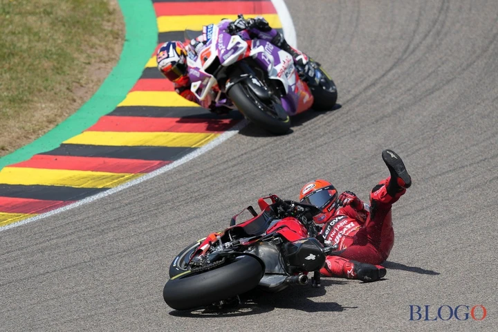 Gp Germania 2025, solo 10 piloti al traguardo: un record di sopravvivenza in MotoGP