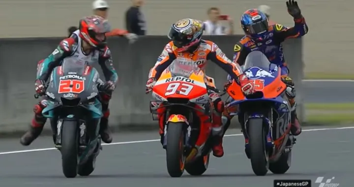 Video: Marquez finisce la benzina subito dopo il traguardo