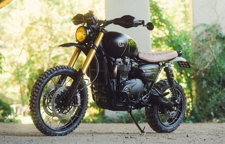 Triumph Scrambler 1200 XE: è lei la più esclusiva con il progetto A&J Cycles