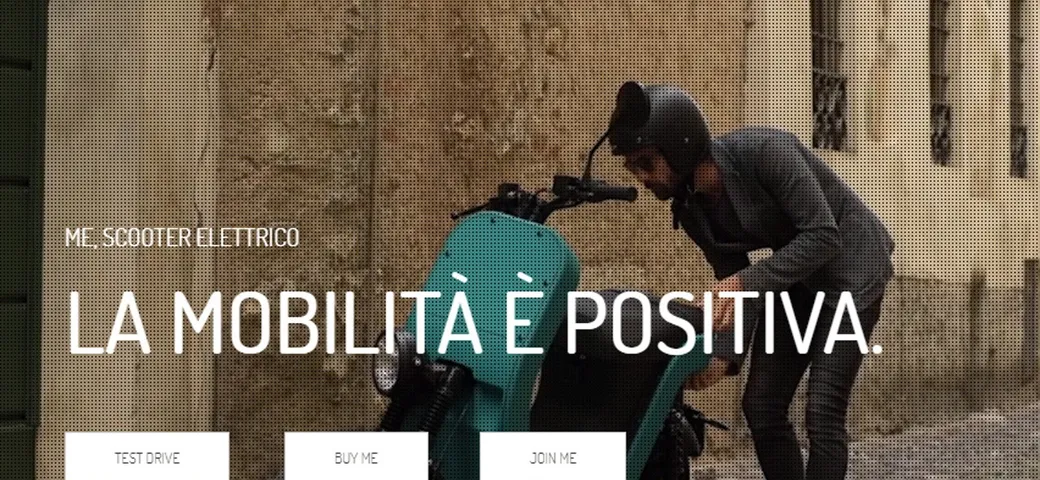 Lo scooter elettrico ME made in Italy adesso anche con canone mensile