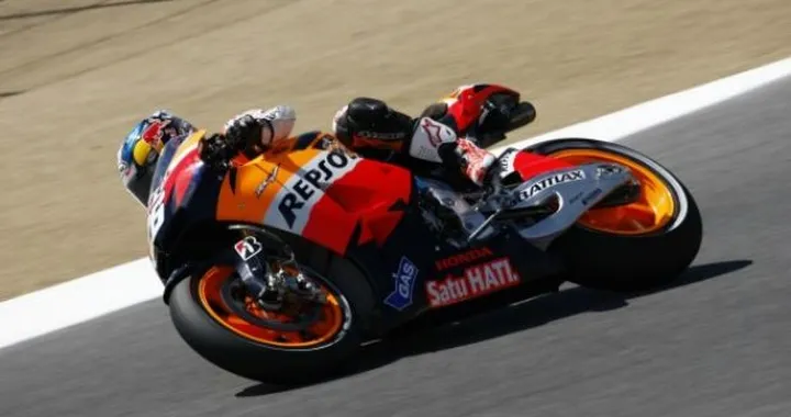MotoGP, Laguna Seca: Pedrosa si conferma anche nelle seconde libere. Rossi 9°, staccato di 1.6"