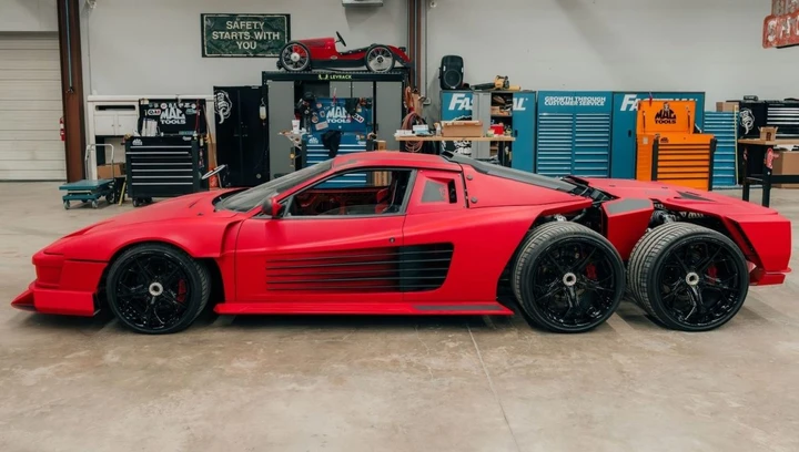 Ferrari Testarossa a sei ruote, il progetto è un fiasco colossale