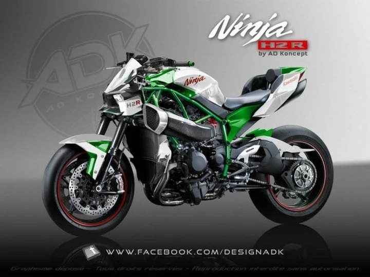 Kawasaki H2R Streetfighter by ADK Design, la naked da 300 cavalli