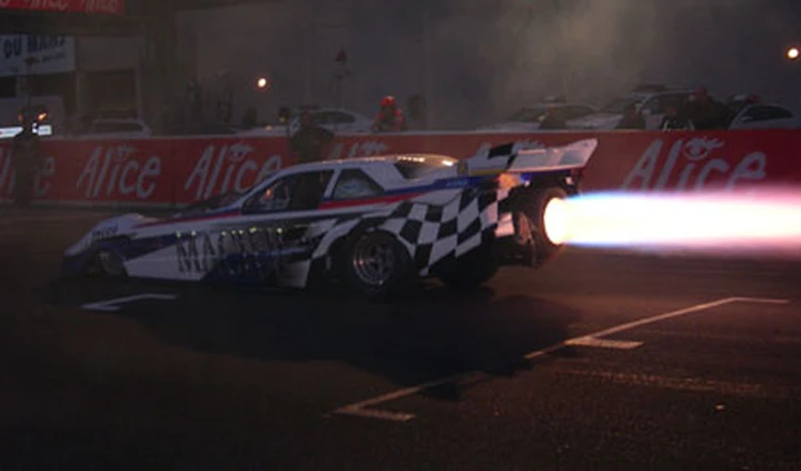Olivier Jacque prova un Dragster