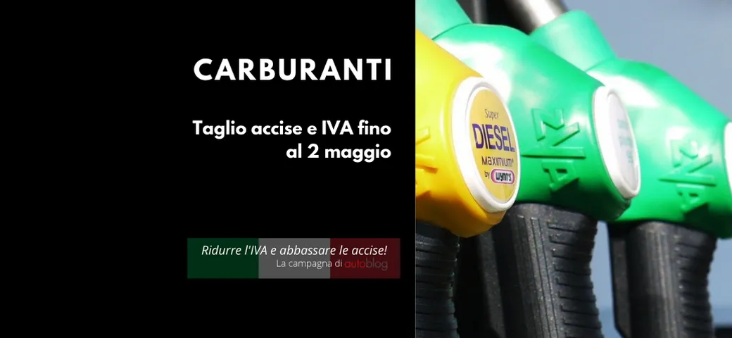 Prezzo benzina e diesel: taglio delle accise fino al 2 maggio