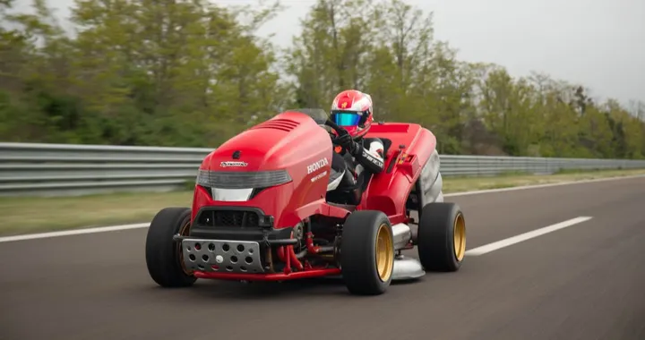 Honda Mean Mower V2, il tosaerba da record con il motore della CBR Fireblade